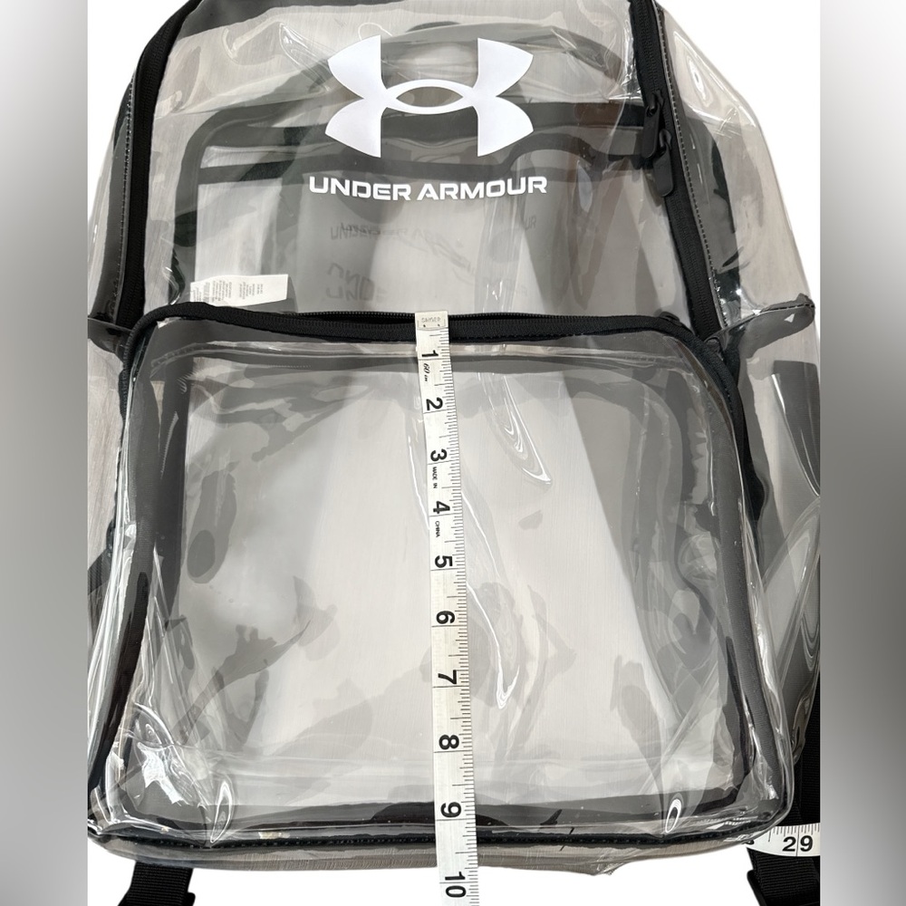 Under Armour Transparent Backpack with Black Accents, EUC, Unisex Backpack - Picture 6 of 10